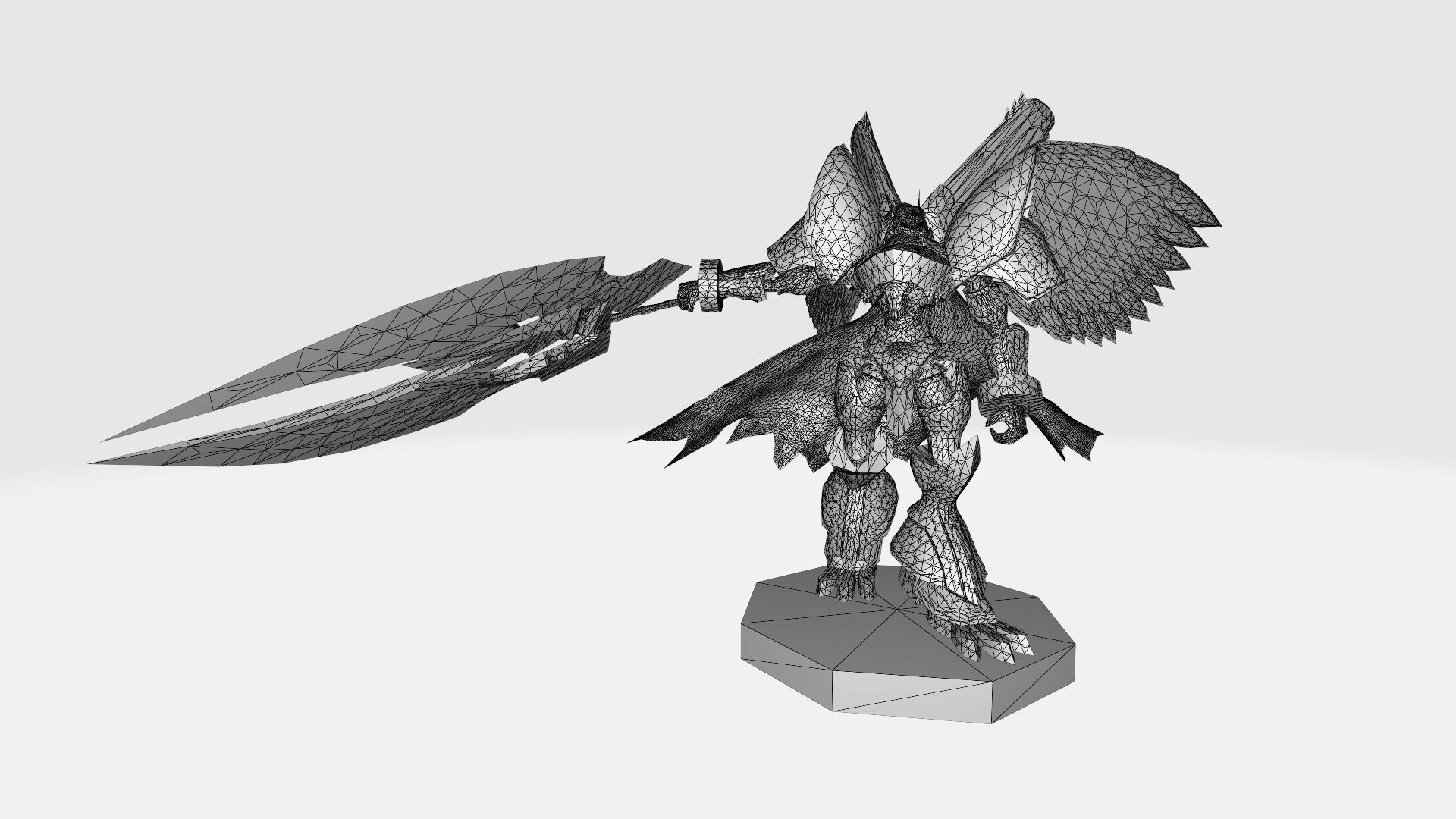 Alphamon Ouryuken 3D print model_15