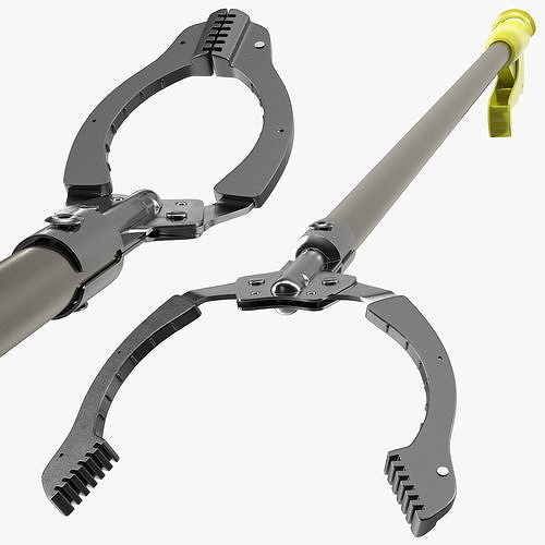 Heavy Duty Grabber Tool Rigged 3D model