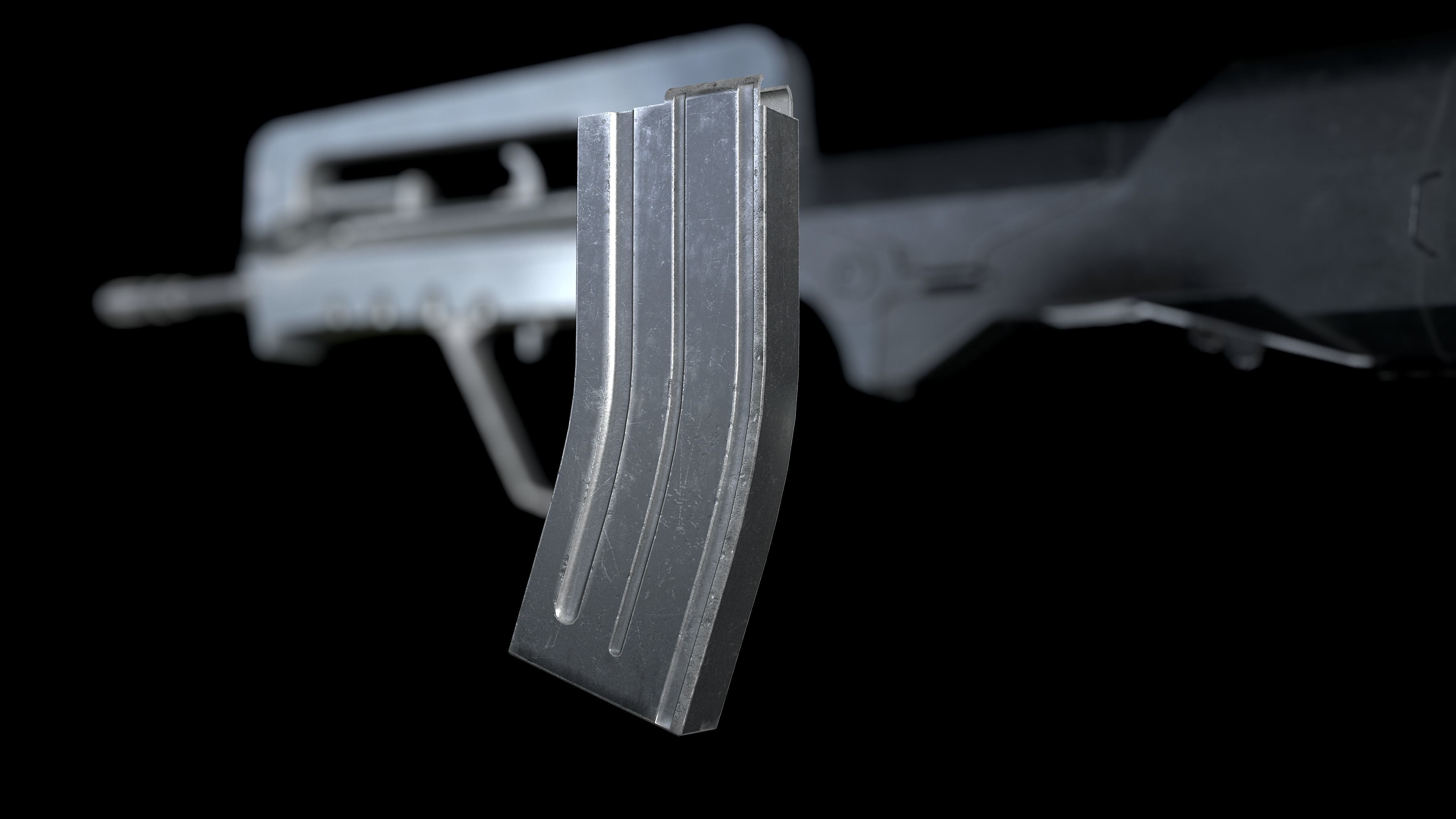 Famas G2 PBR Worn  Low-poly 3D model_4