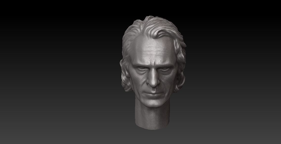 ONE12 SCALE HEAD - JOAQUIN PHOENIX- JOKER - 2019 MOVIE VER 3D print model_2