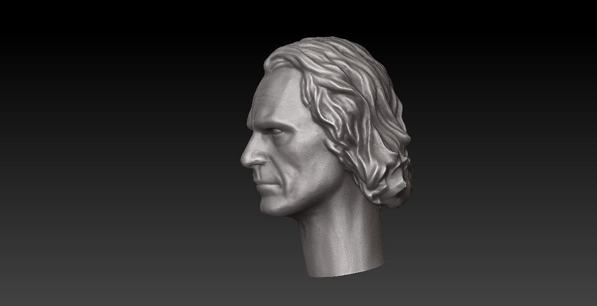 ONE12 SCALE HEAD - JOAQUIN PHOENIX- JOKER - 2019 MOVIE VER 3D print model_7