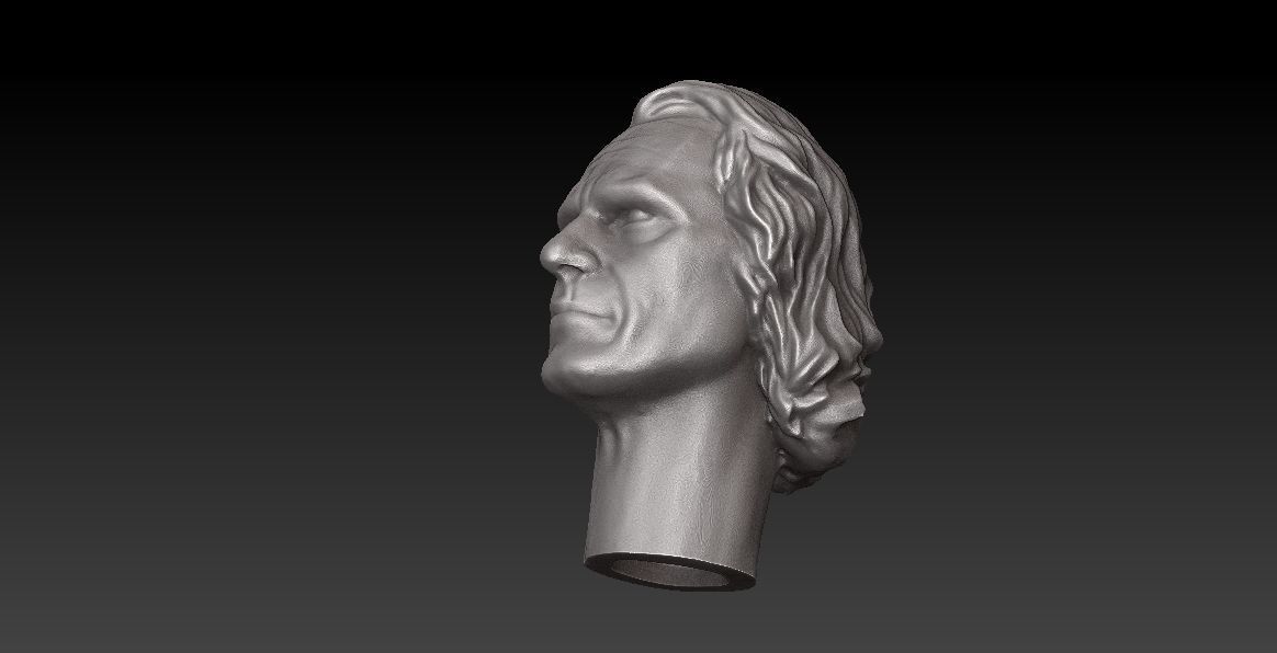 ONE12 SCALE HEAD - JOAQUIN PHOENIX- JOKER - 2019 MOVIE VER 3D print model_4
