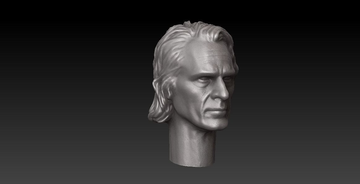 ONE12 SCALE HEAD - JOAQUIN PHOENIX- JOKER - 2019 MOVIE VER 3D print model_11