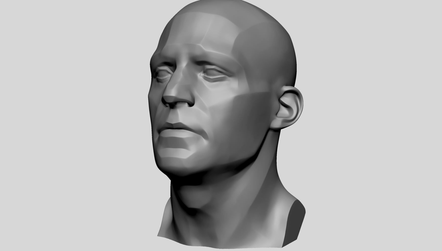 Male Head Planes 3D print model_7