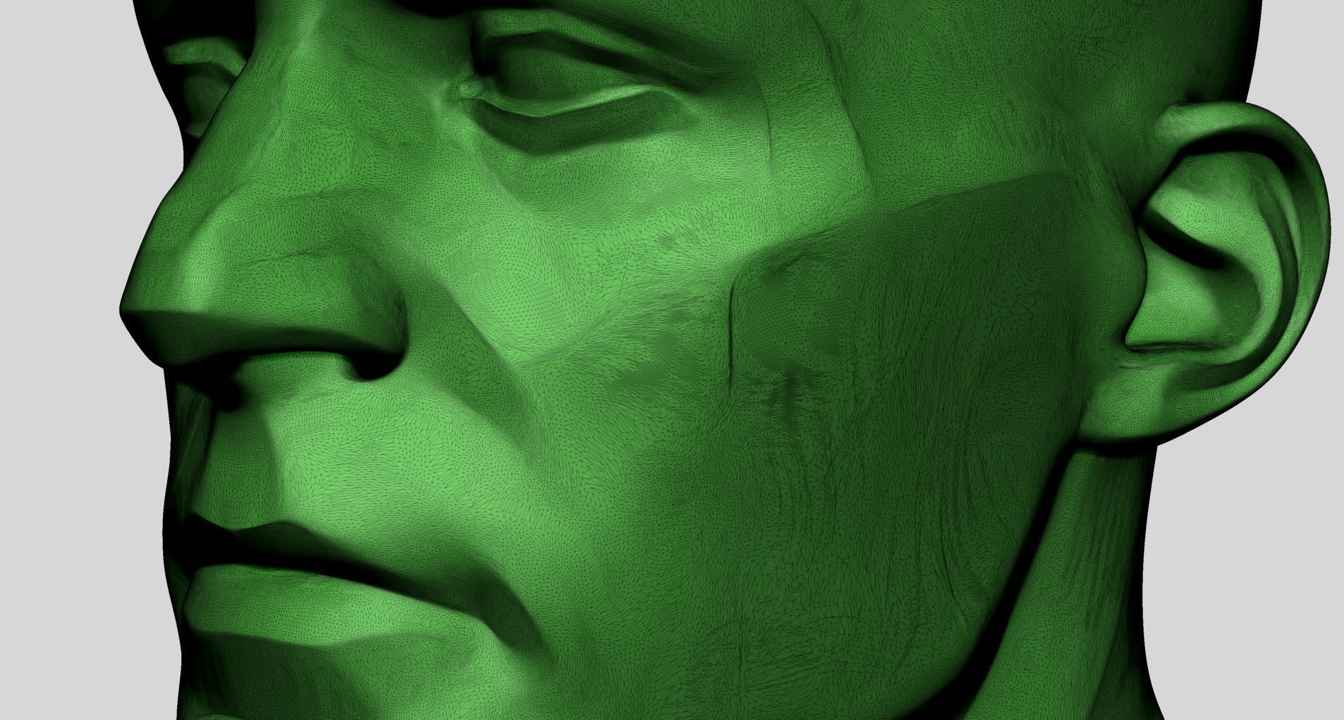 Male Head Planes 3D print model_11