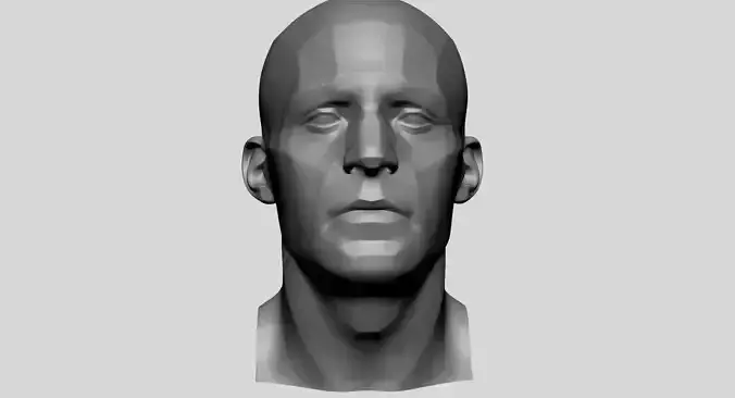 Male Head Planes 3D print model
