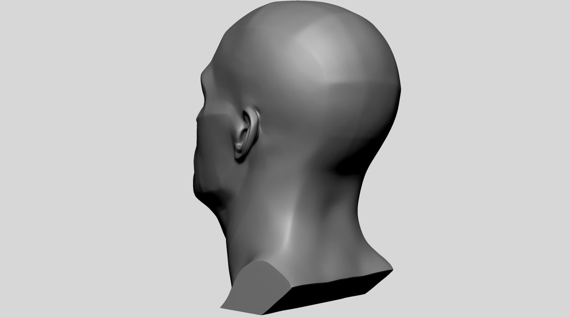 Male Head Planes 3D print model_5