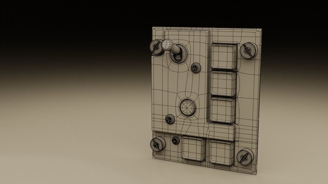 F16 ELECTRONICS Panel 3D model_17