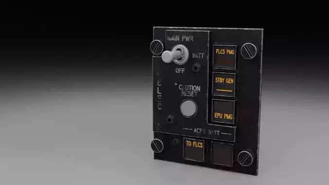 F16 ELECTRONICS Panel 3D model