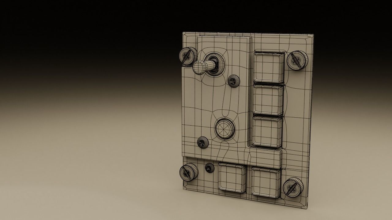 F16 ELECTRONICS Panel 3D model_3