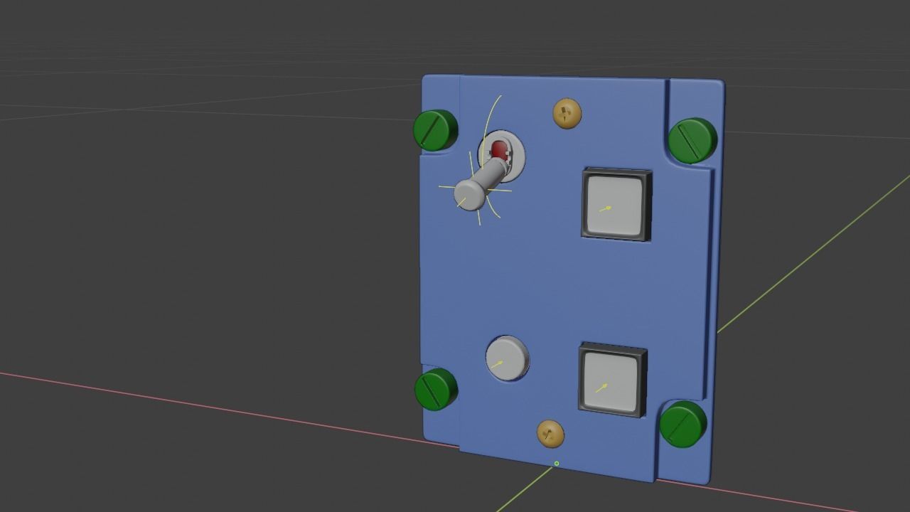 F16 ELECTRONICS Panel 3D model_12