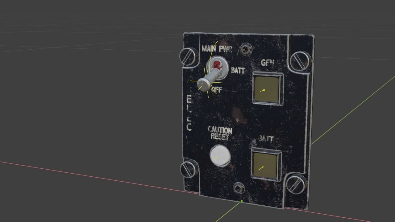 F16 ELECTRONICS Panel 3D model_14