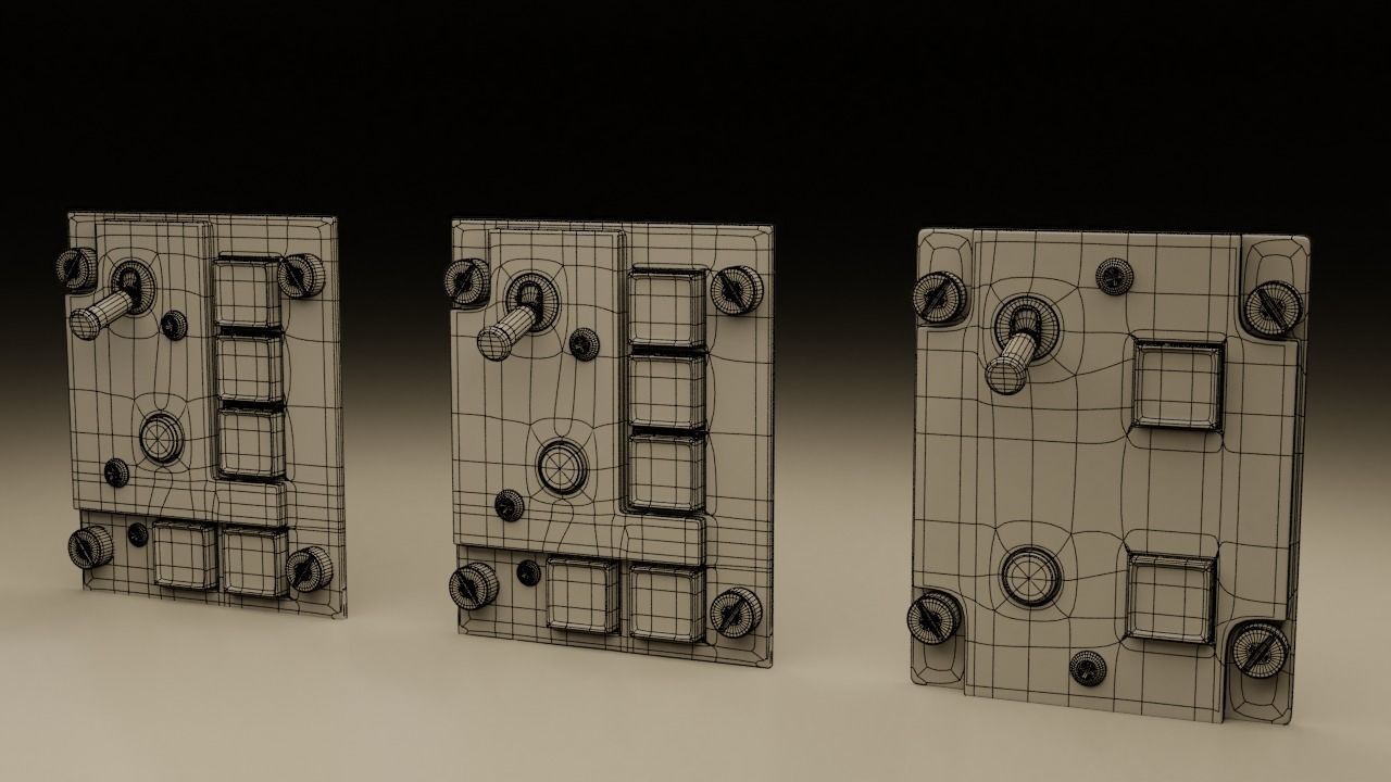 F16 ELECTRONICS Panel 3D model_24