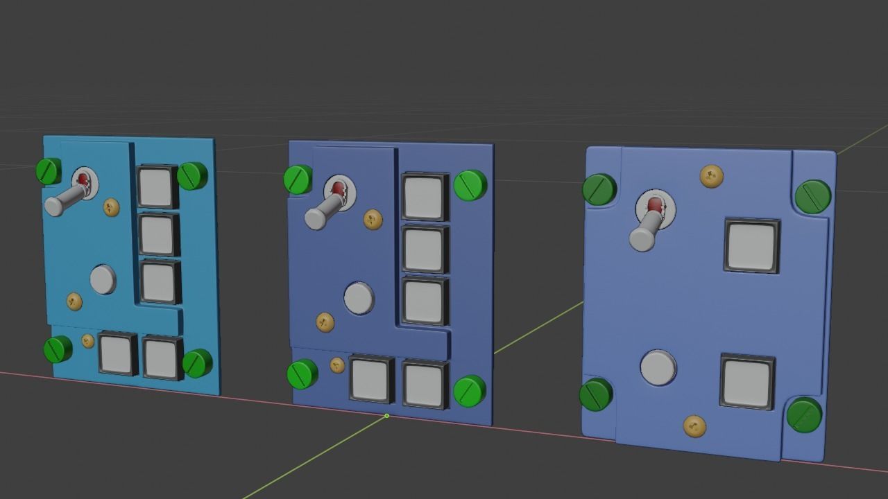 F16 ELECTRONICS Panel 3D model_25