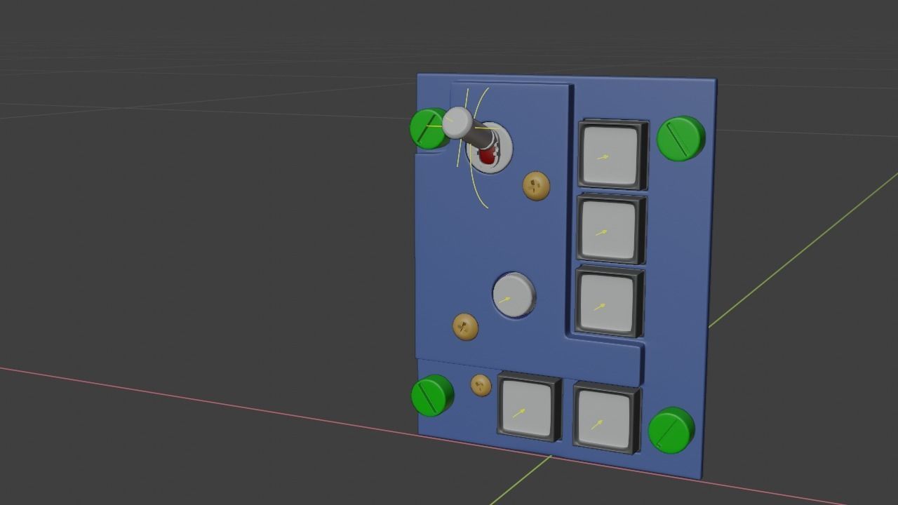 F16 ELECTRONICS Panel 3D model_19