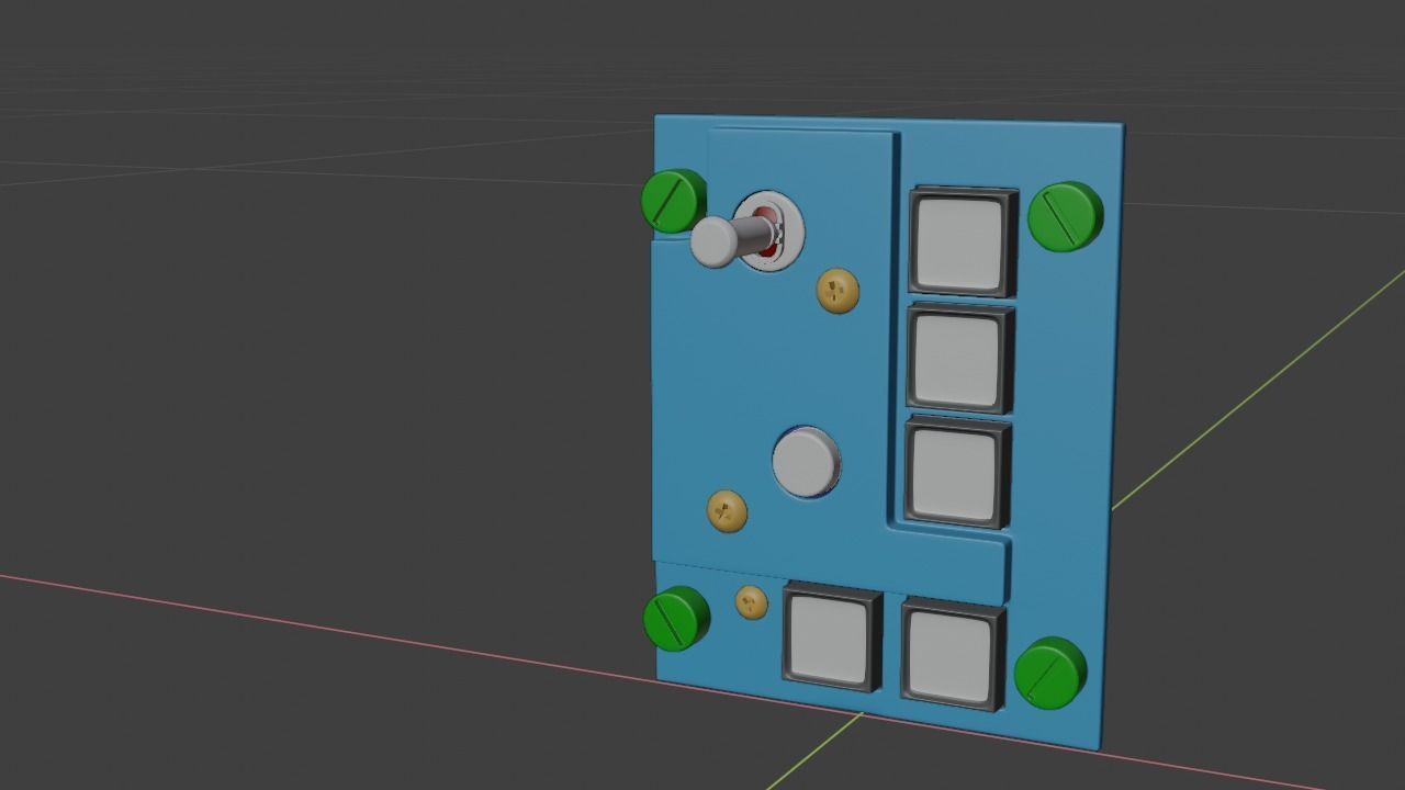 F16 ELECTRONICS Panel 3D model_4