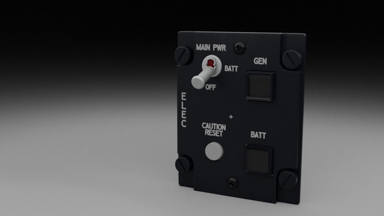 F16 ELECTRONICS Panel 3D model_15