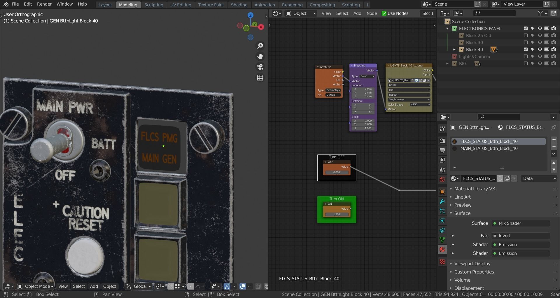 F16 ELECTRONICS Panel 3D model_8