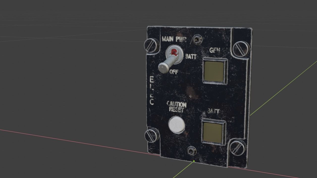 F16 ELECTRONICS Panel 3D model_13