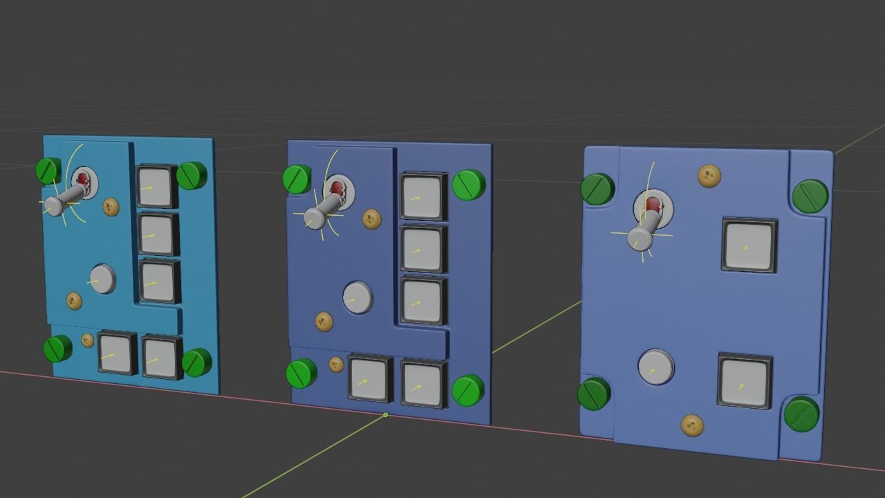 F16 ELECTRONICS Panel 3D model_26
