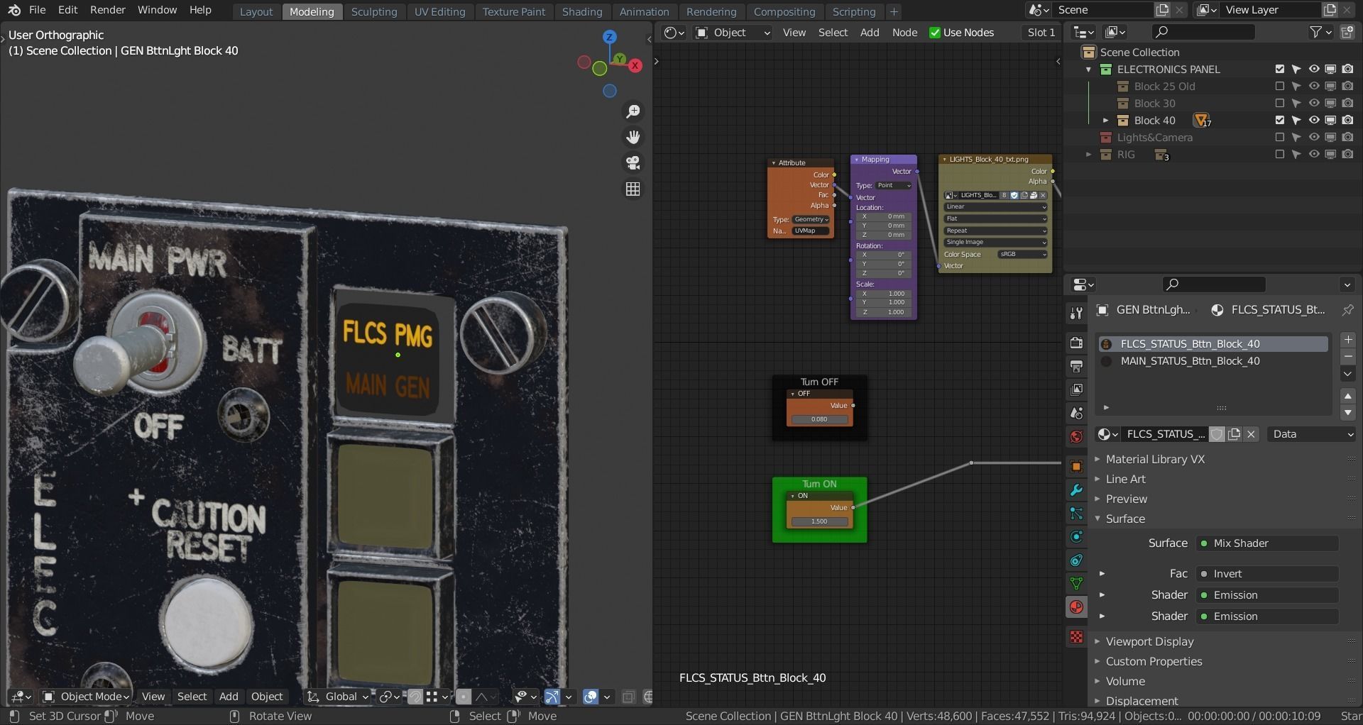 F16 ELECTRONICS Panel 3D model_9