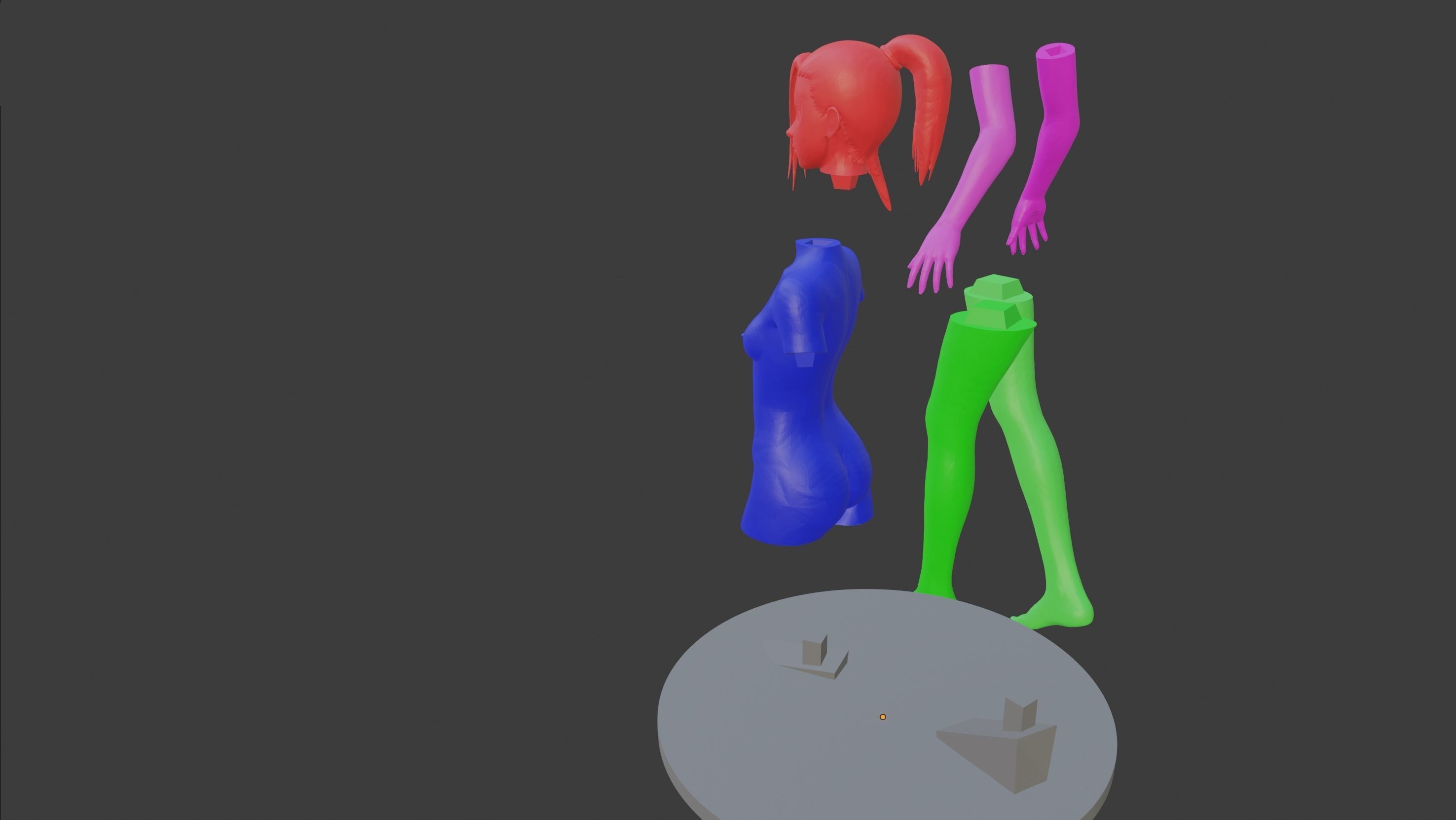 Ino Yamanaka young 3D print model_9