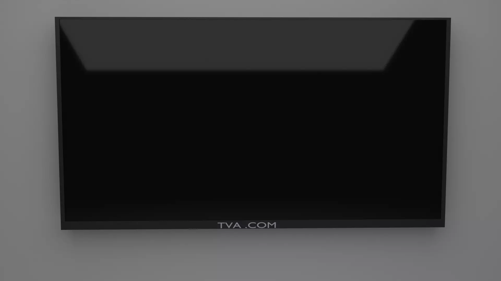LOW POLY TV television on wall Free low-poly 3D model