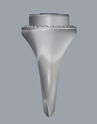 Sterling Silver Oval Signet Ring Jewelry 3D print model_3