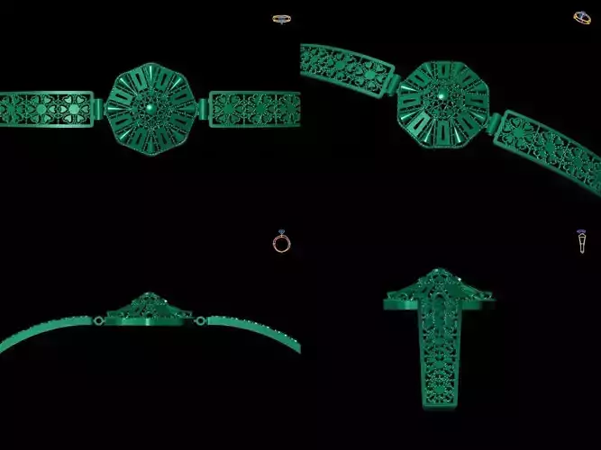 Bracelet 6 emerald jewelry