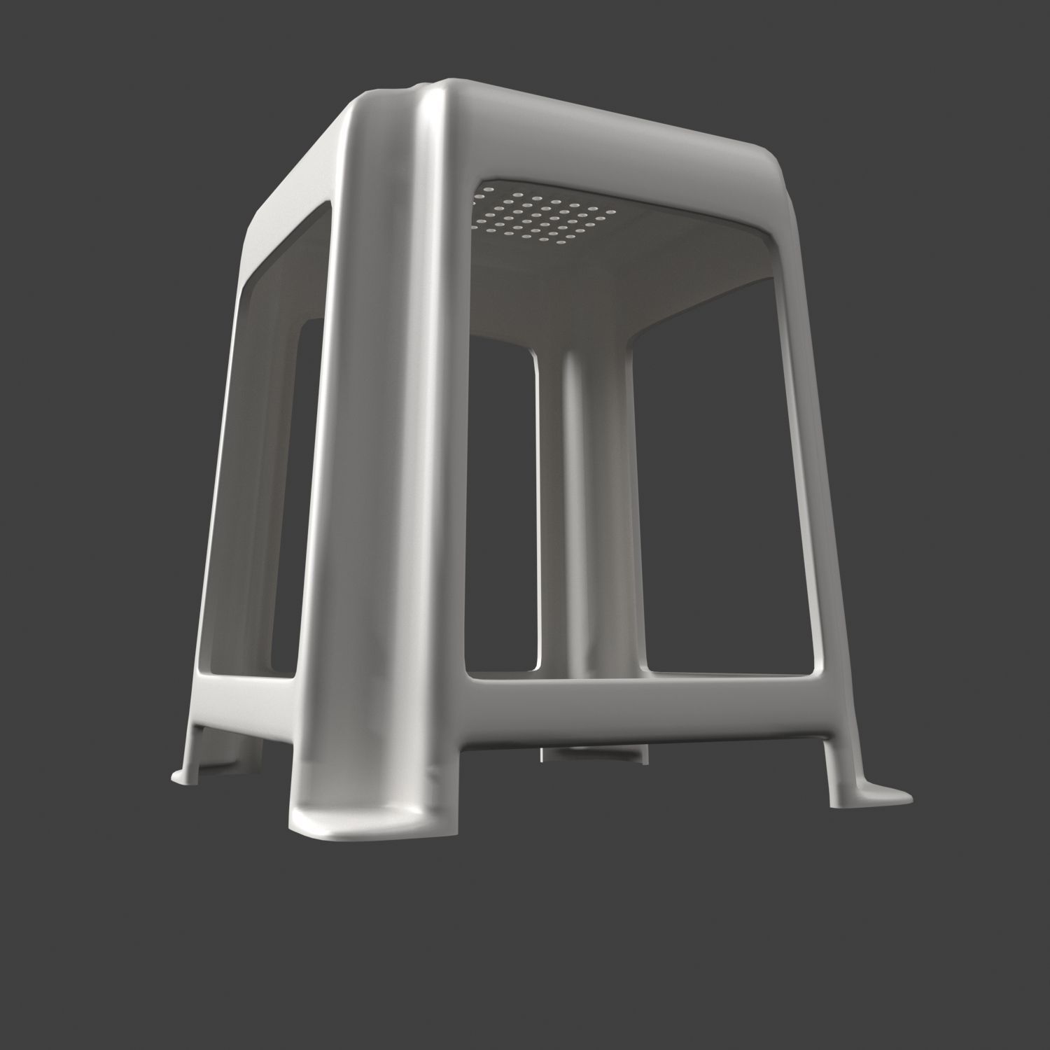 Plastic Chair 3D model_2
