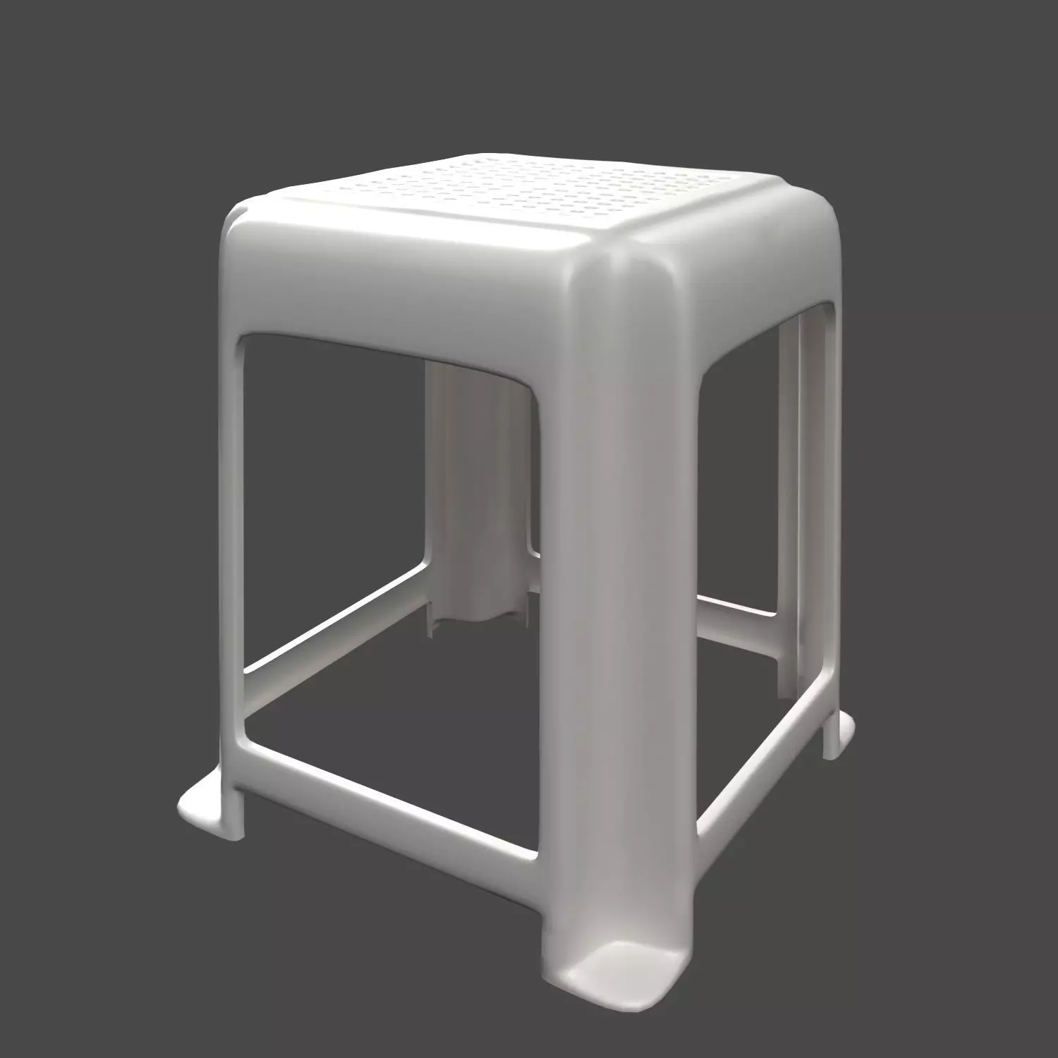 Plastic Chair 3D model_0