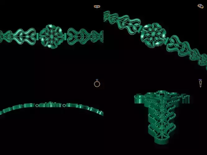 Bracelet 7 celtic knotted belt