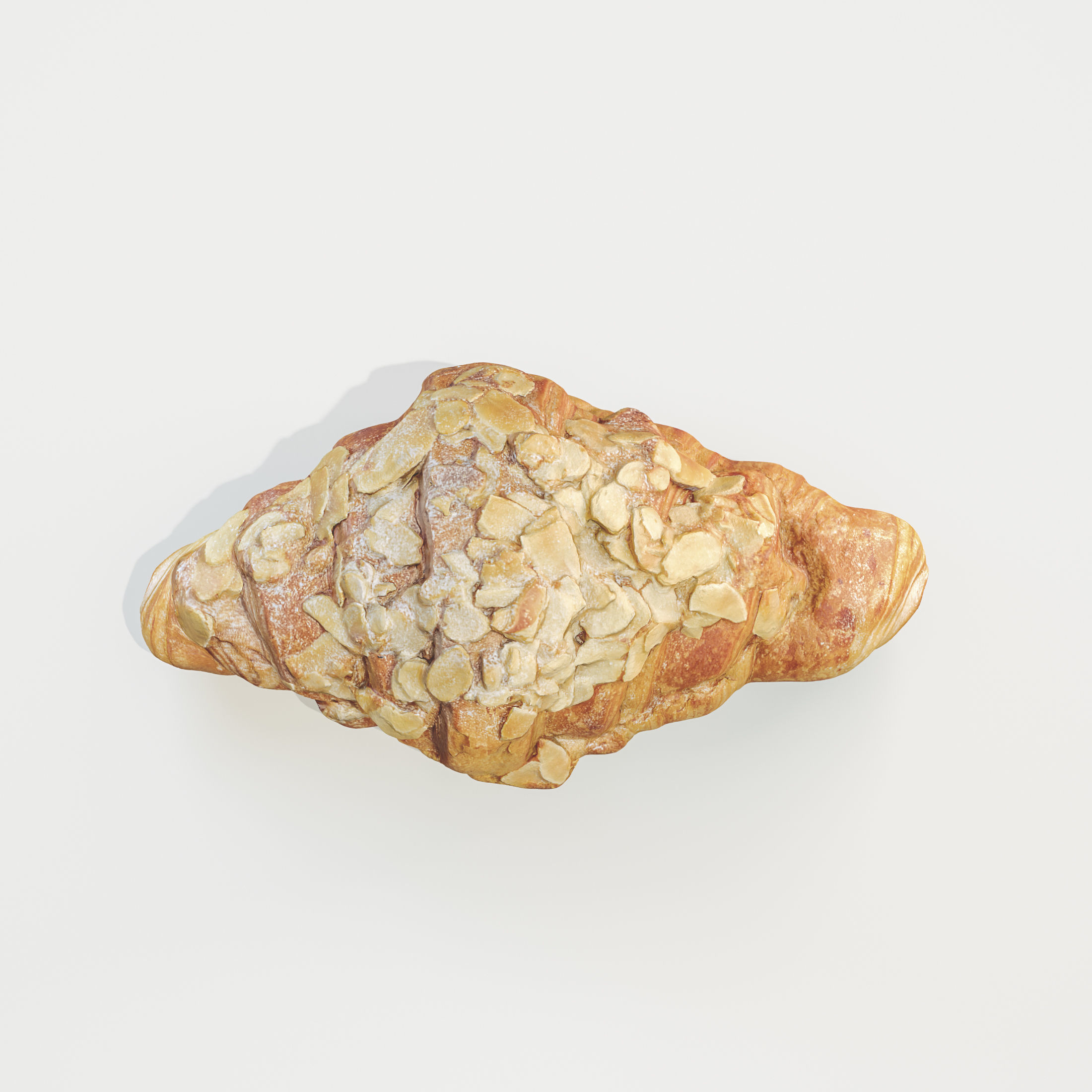 3D Croissant Almond model 3D model_7