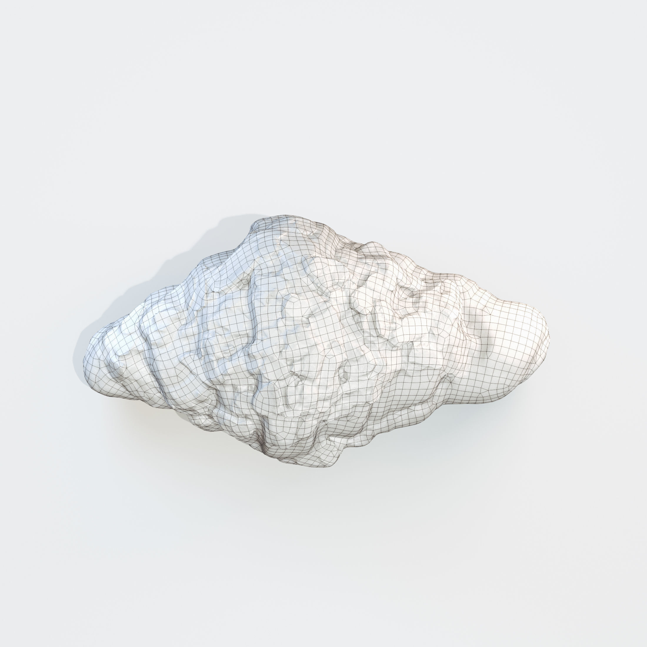 3D Croissant Almond model 3D model_15