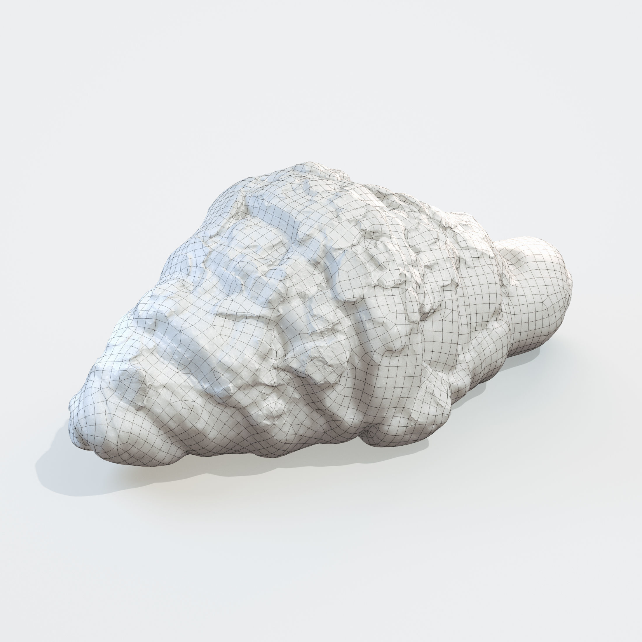 3D Croissant Almond model 3D model_17