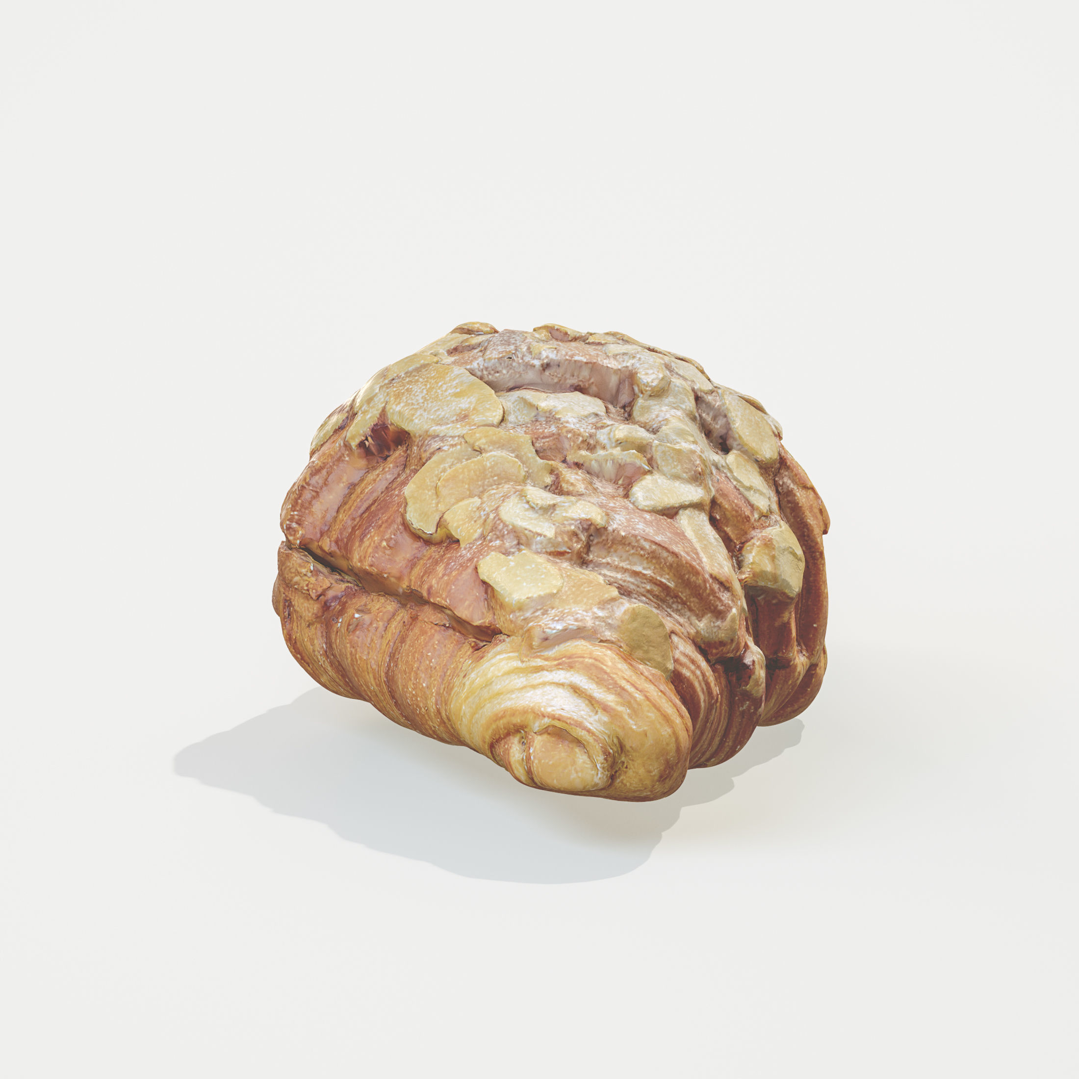 3D Croissant Almond model 3D model_5