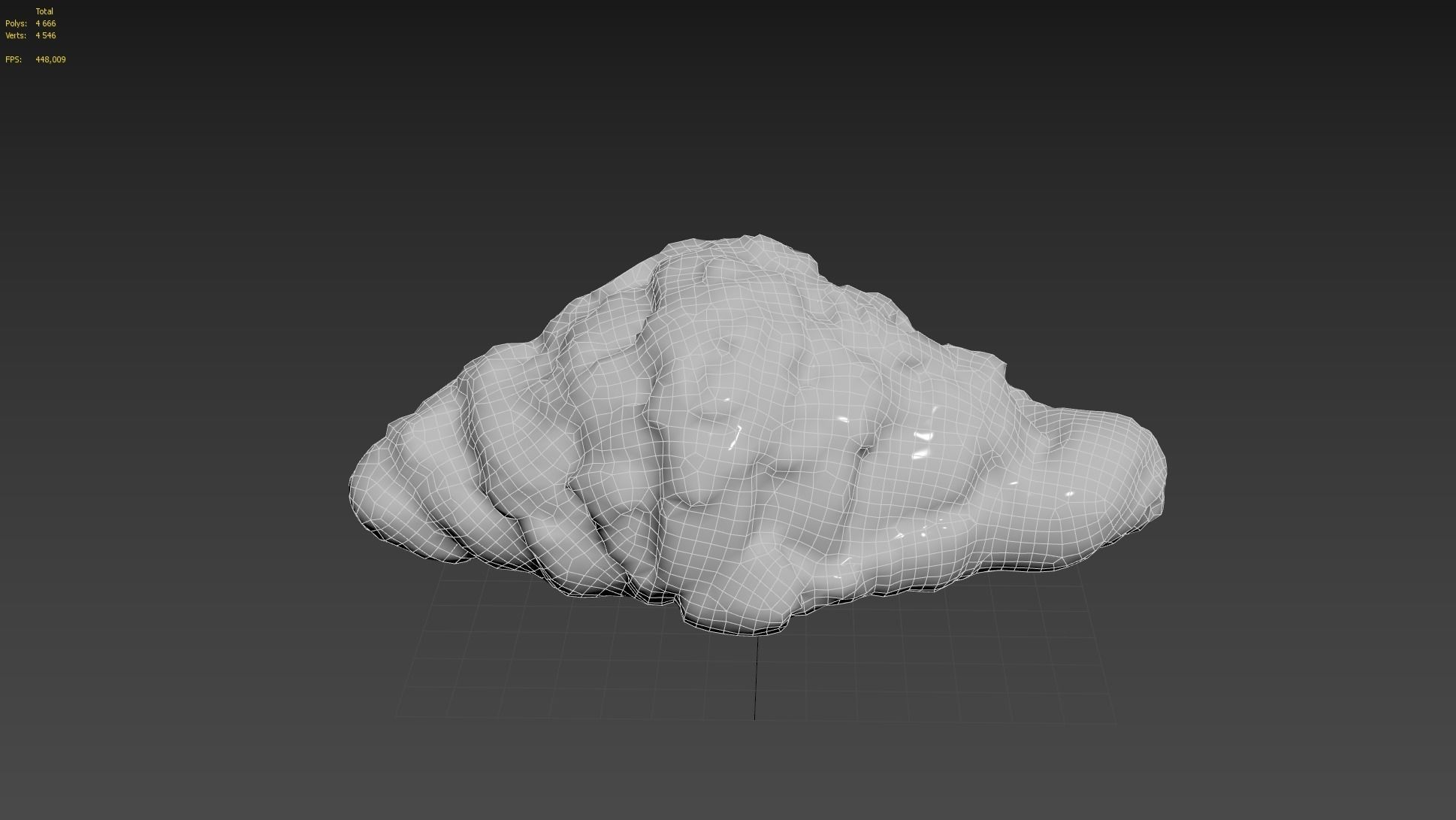 3D Croissant Almond model 3D model_24