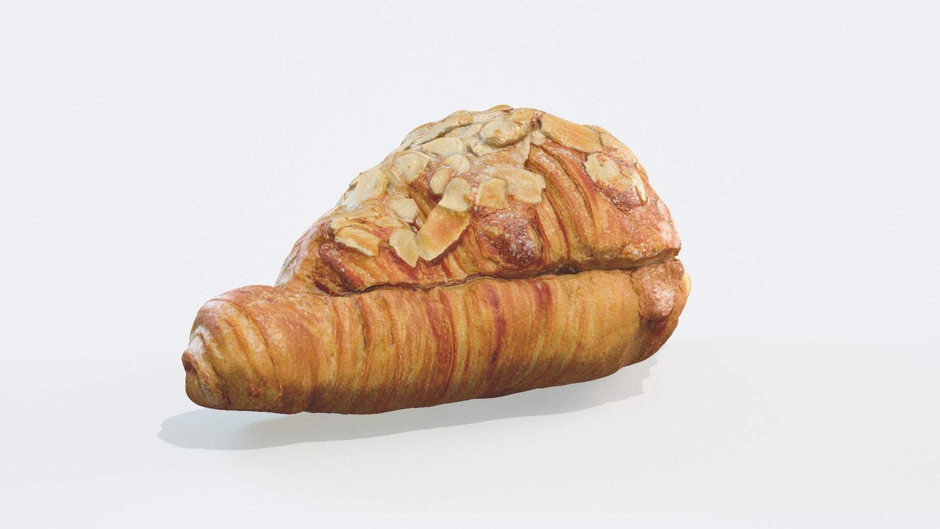 3D Croissant Almond model 3D model_8