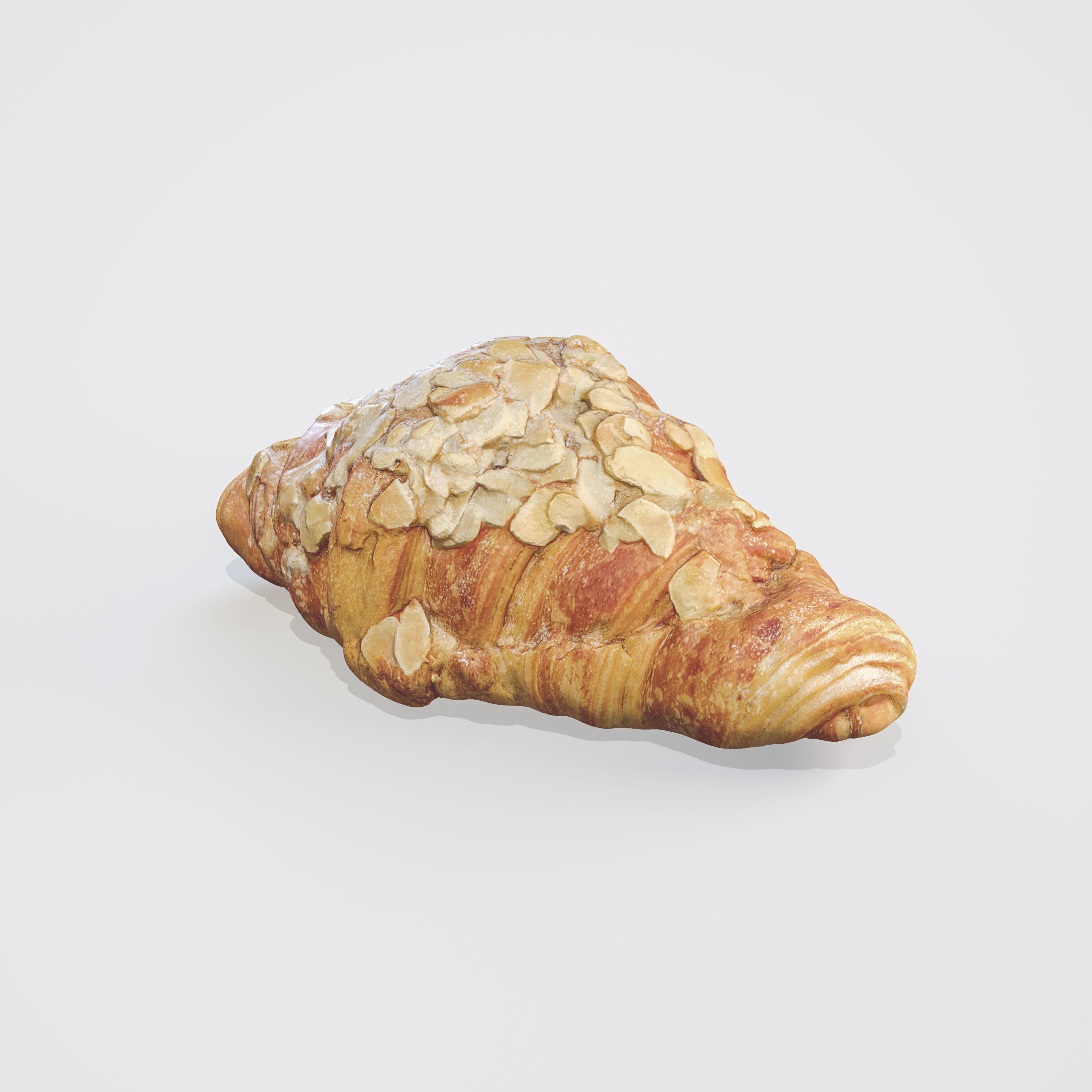 3D Croissant Almond model 3D model_2