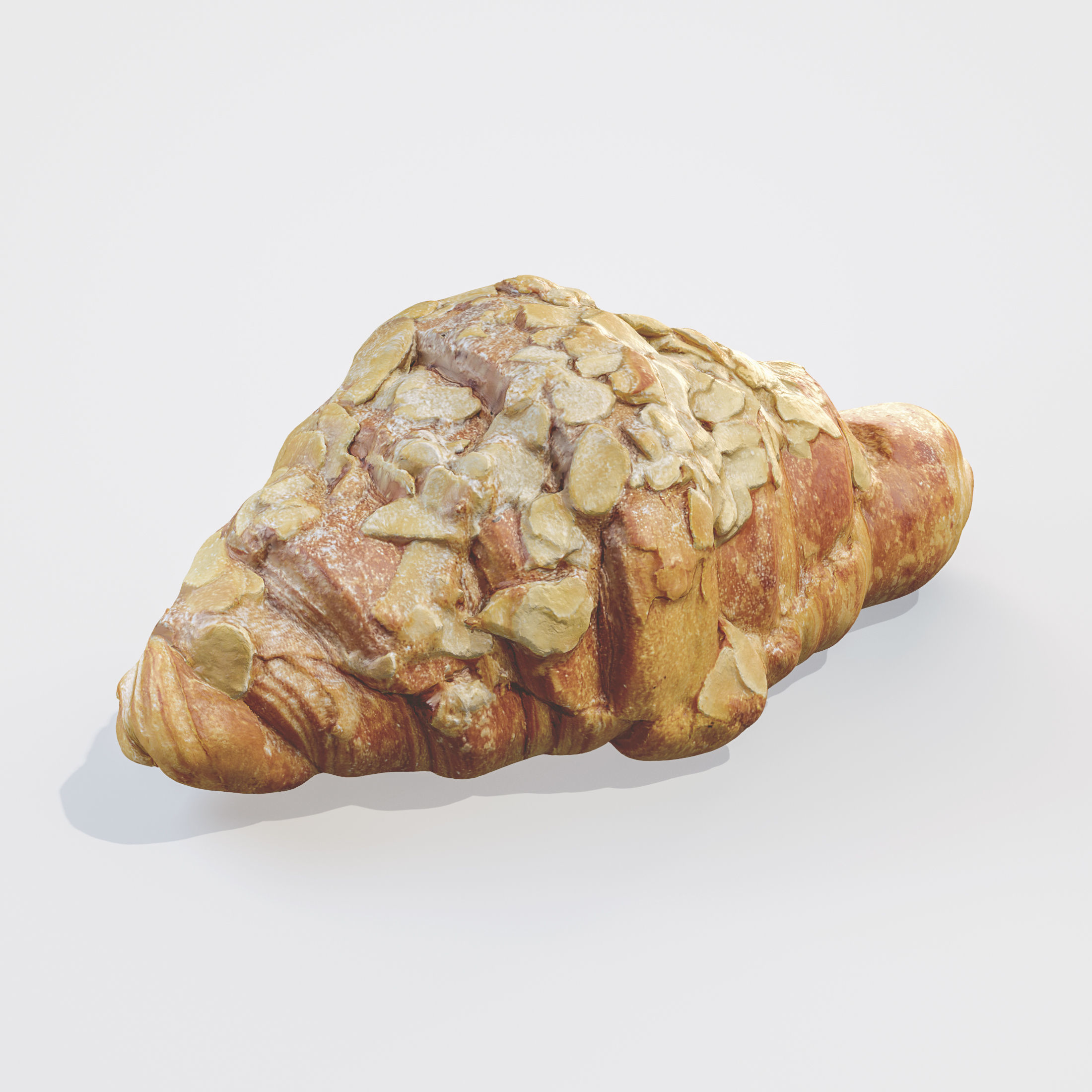 3D Croissant Almond model 3D model_1