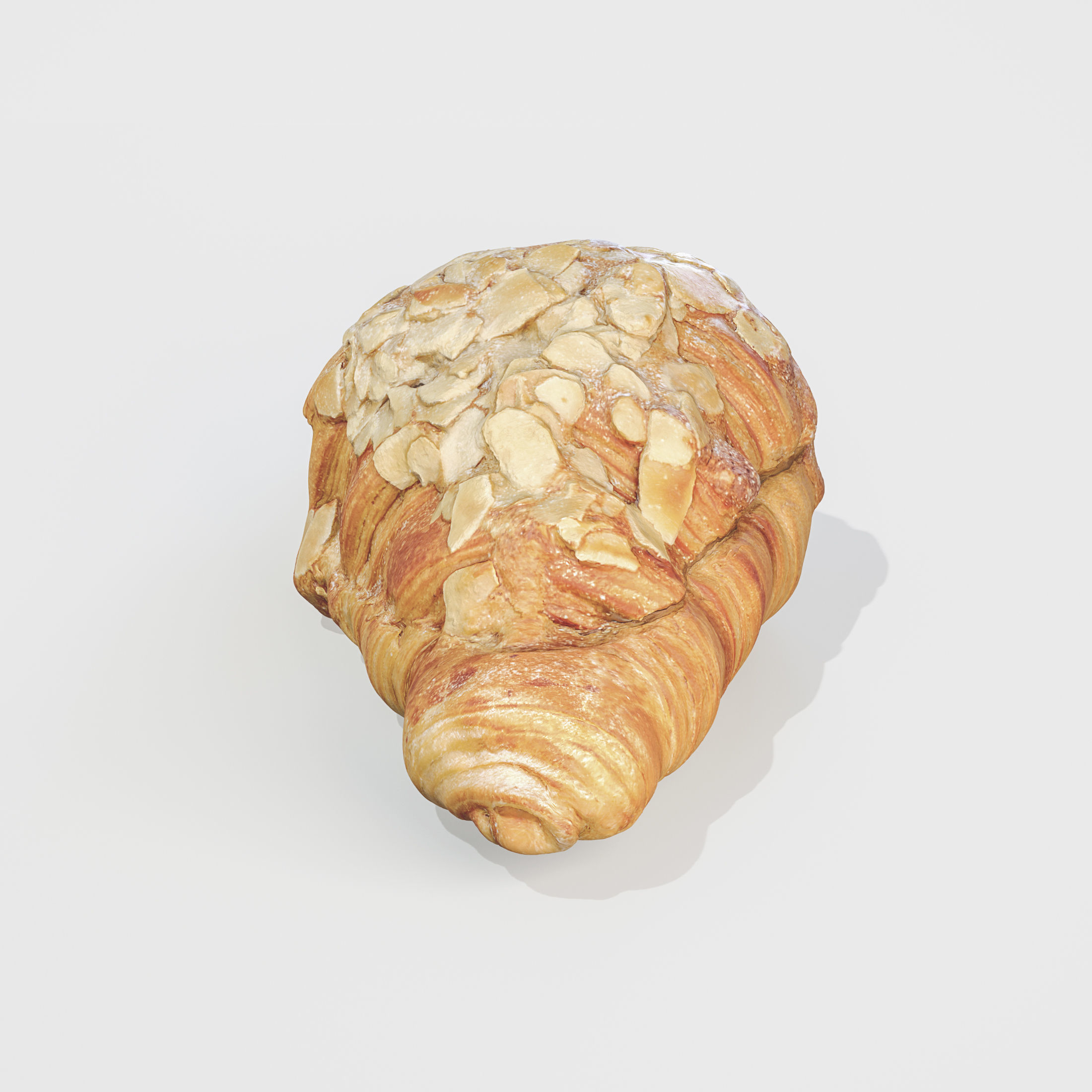 3D Croissant Almond model 3D model_6