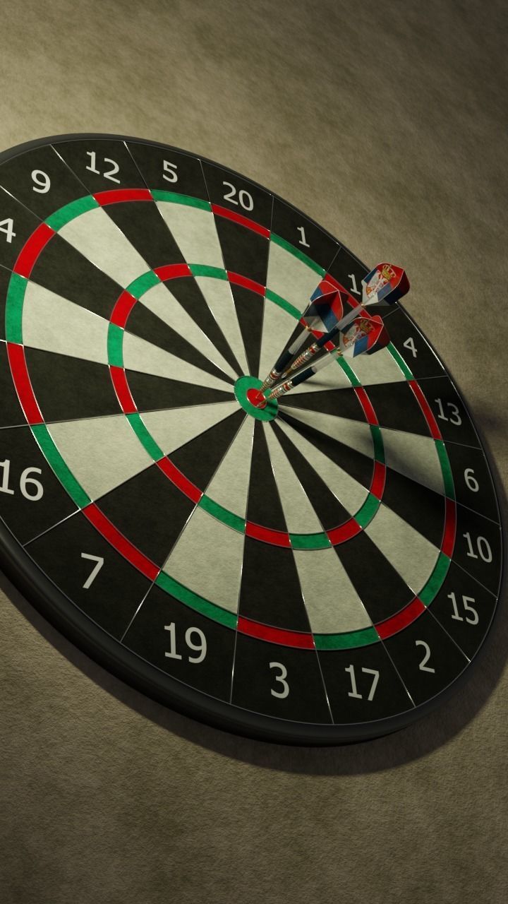Dartboard dart-board 3D model_1