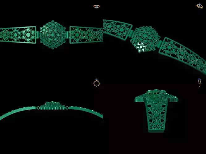 Bracelet 8 lego emerald necklace