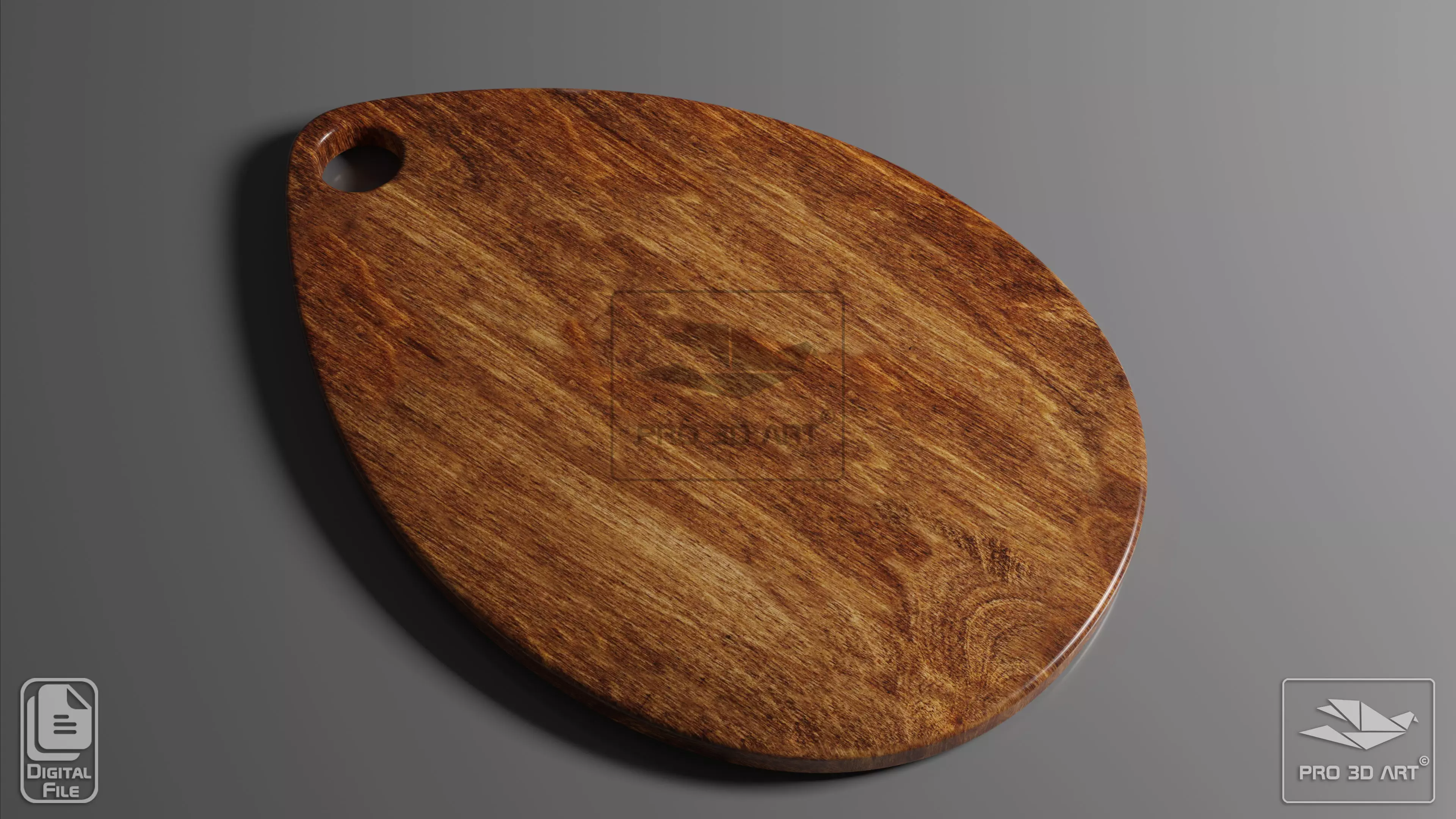 Cutting Board CNC Files for Wood 3D print model