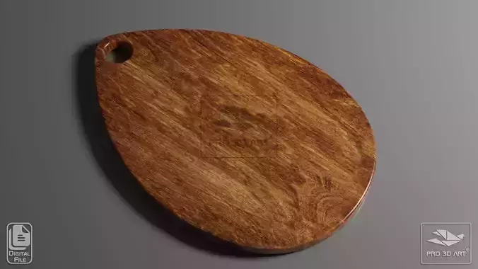 Cutting Board CNC Files for Wood 3D print model