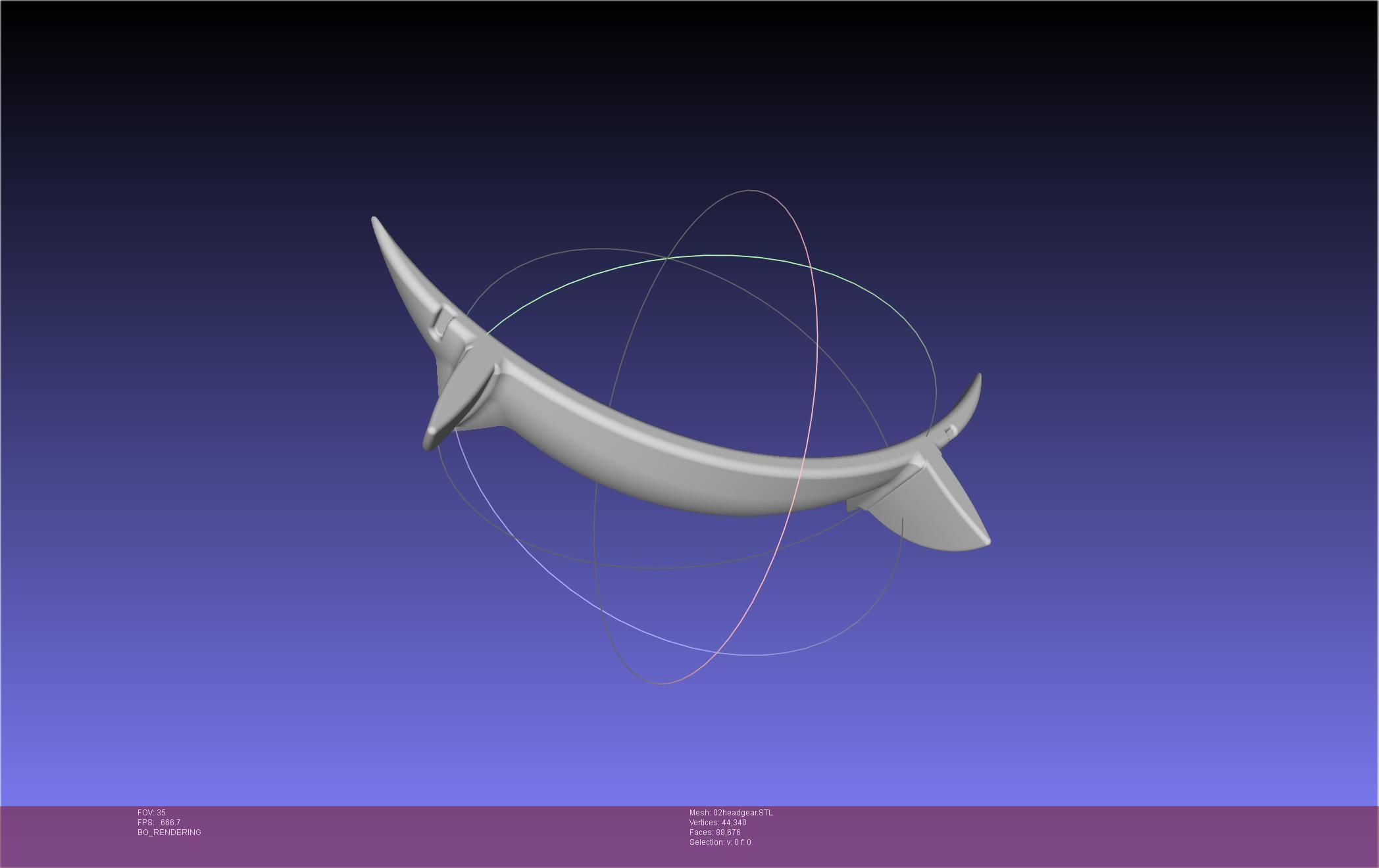 Darling In The Franxx Zero Two Cosplay Headgear 3D print model_48