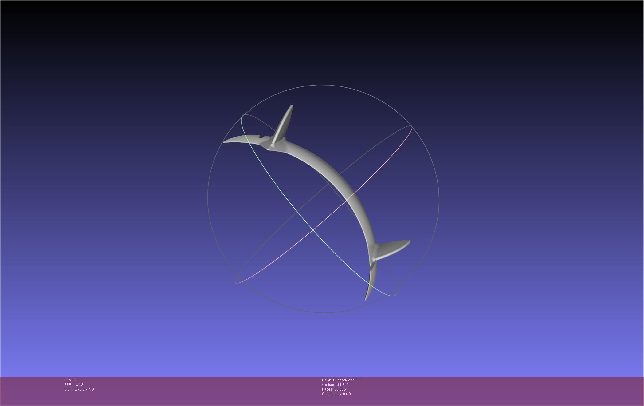 Darling In The Franxx Zero Two Cosplay Headgear 3D print model_2