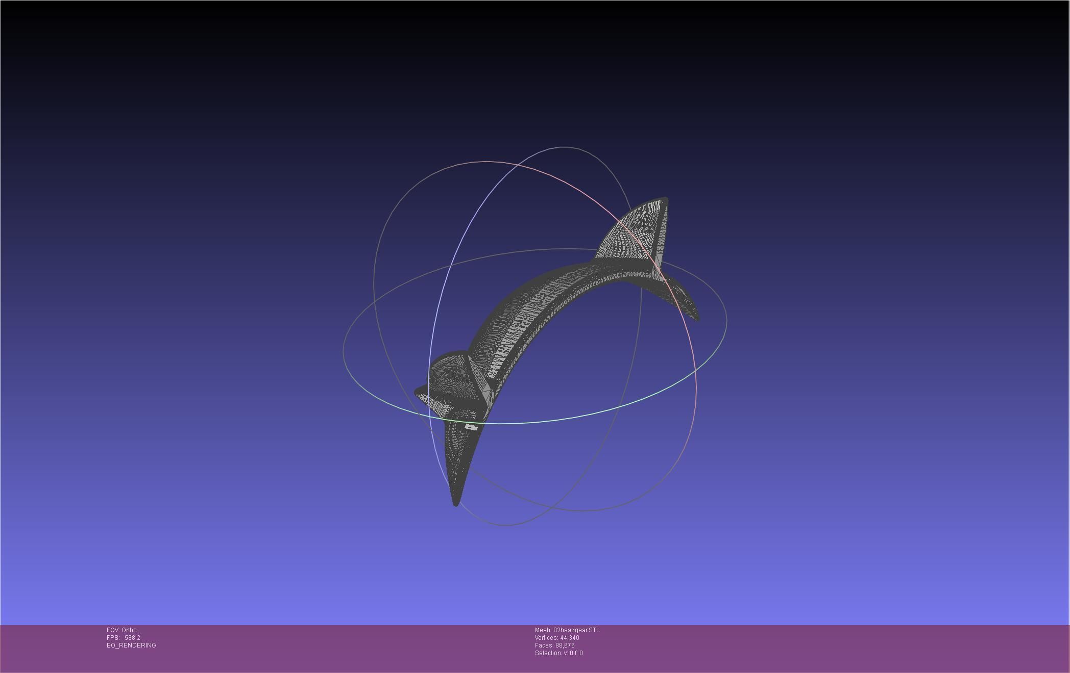 Darling In The Franxx Zero Two Cosplay Headgear 3D print model_36