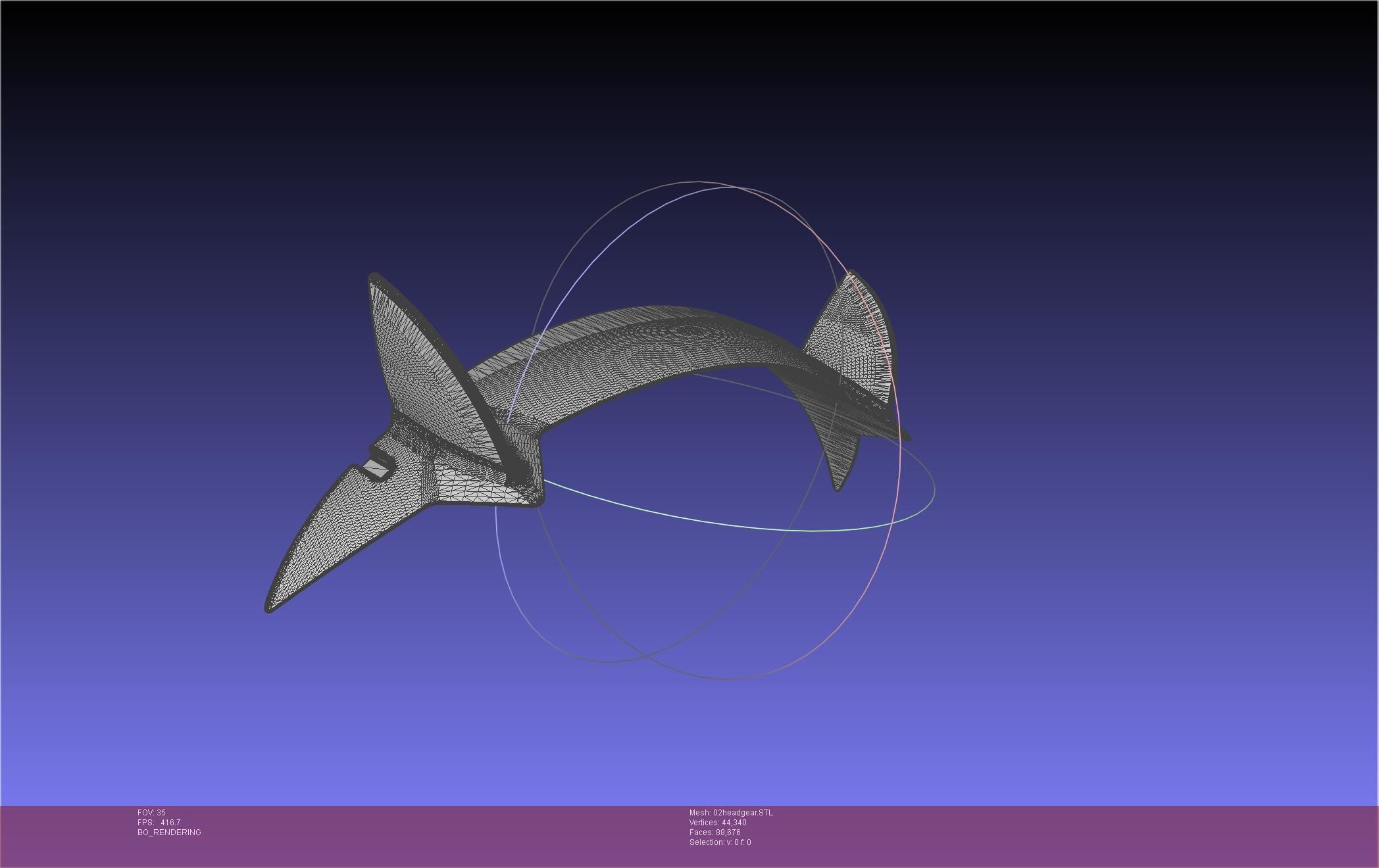 Darling In The Franxx Zero Two Cosplay Headgear 3D print model_60