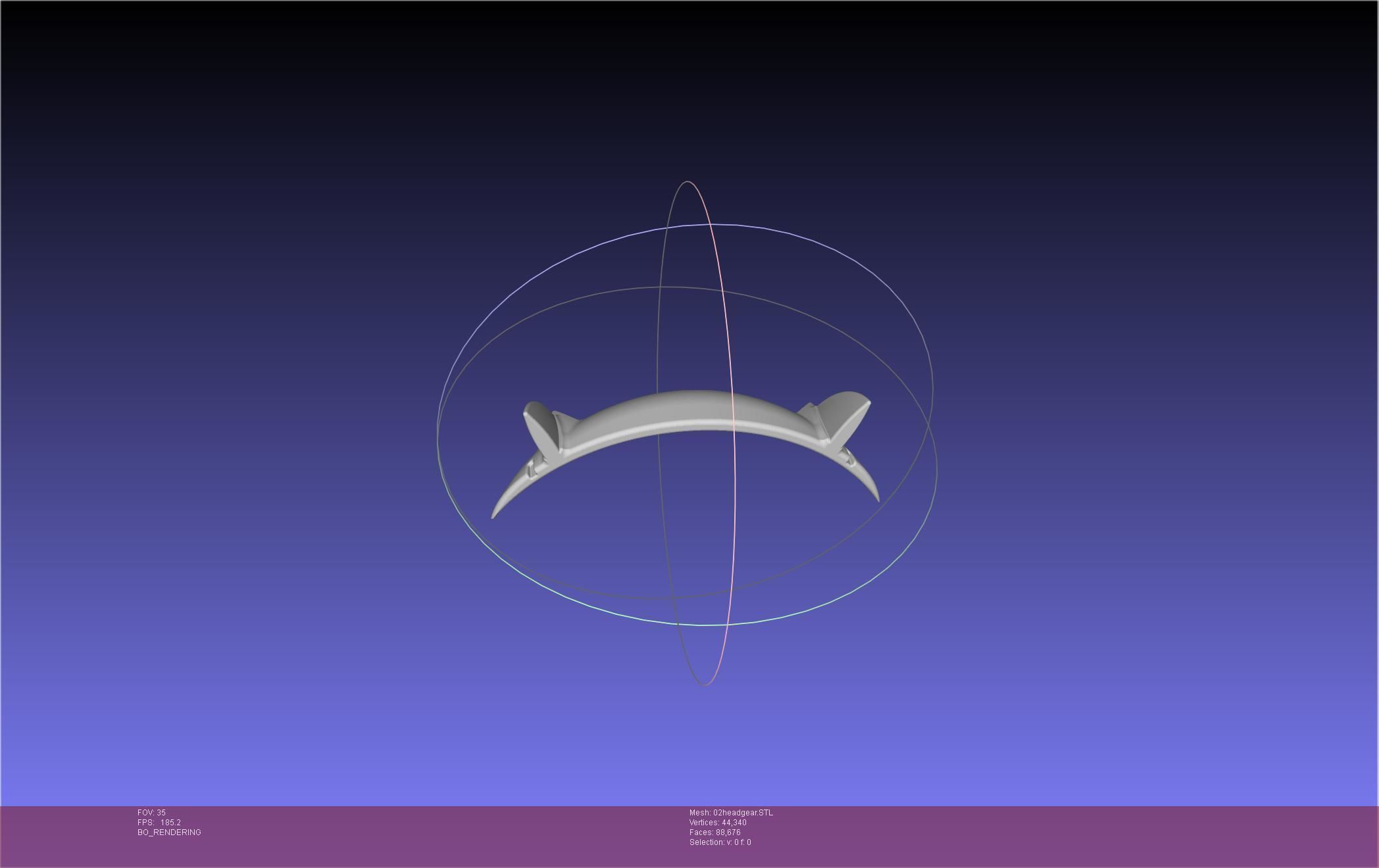 Darling In The Franxx Zero Two Cosplay Headgear 3D print model_12